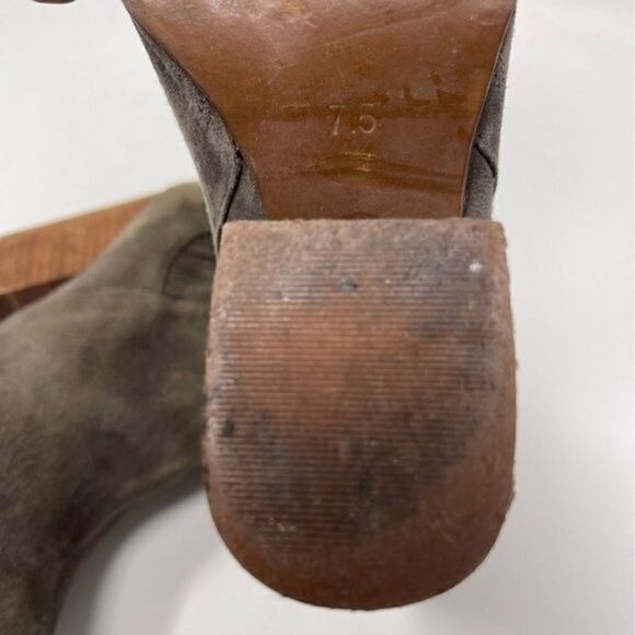 Jeffrey Campbell Havana ankle boots US 7.5 BoxU Gray suede leather Bohemian - Picture 5 of 7